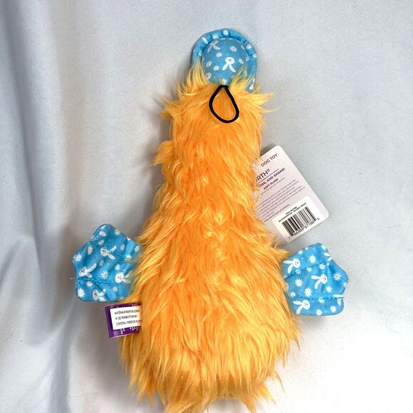 Multipet Duckworth Dog Toy Squeaky Spring Bunny Print Toss Fetch Cuddle 12 inch - Picture 5 of 15
